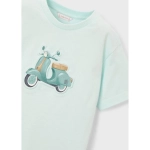Camiseta Manga Corta Embossed Vespa De Mayoral