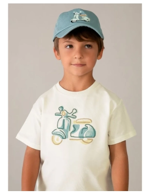 Camiseta Manga Corta Bordado De Mayoral