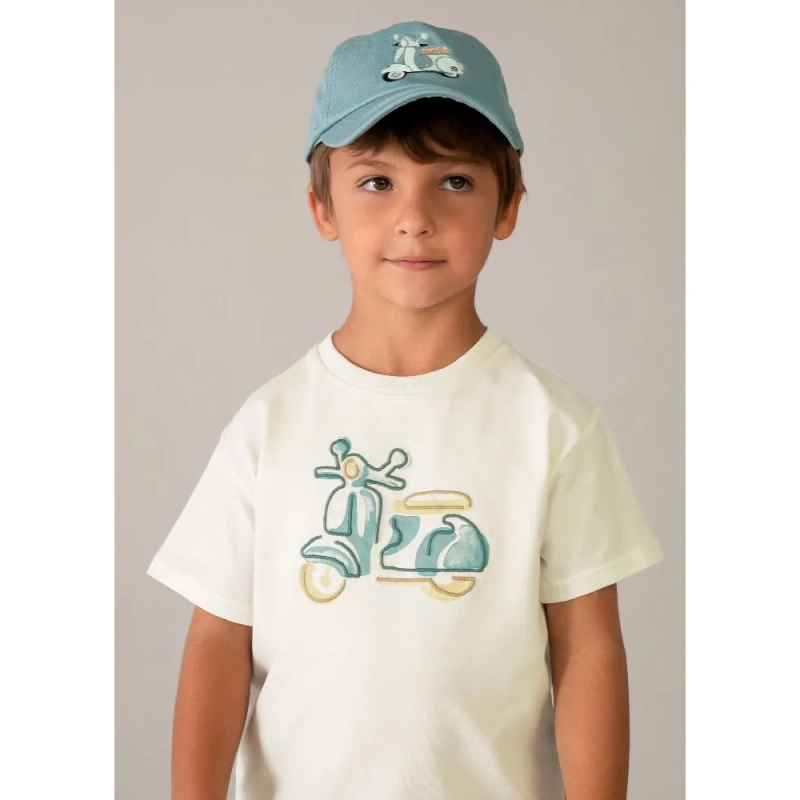 Camiseta Manga Corta Bordado De Mayoral