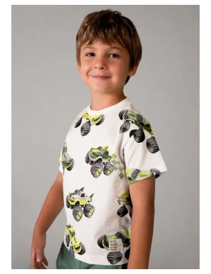 Camiseta Manga Corta Estampada De Mayoral