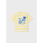 Camiseta Manga Corta Rayas Estampadas De Mayoral