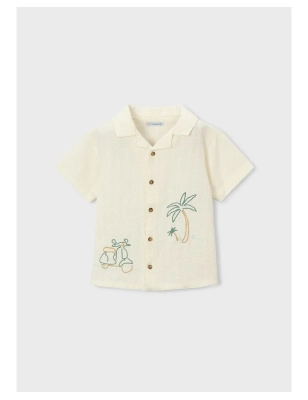 Camisa Manga Corta Bordados De Mayoral