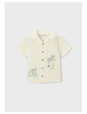 Camisa Manga Corta Bordados De Mayoral