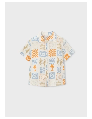 Camisa Manga Corta Estampada De Mayoral