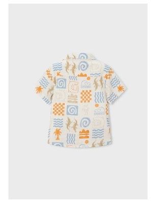 Camisa Manga Corta Estampada De Mayoral
