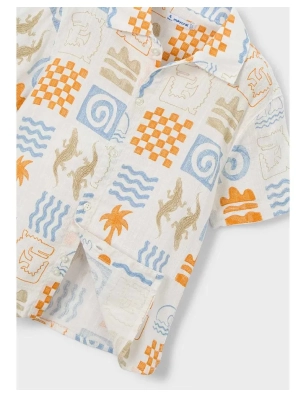 Camisa Manga Corta Estampada De Mayoral