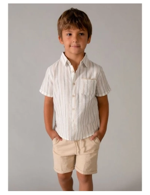 Conjunto Bermuda Lino Suiting De Mayoral
