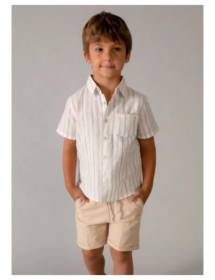 Conjunto Bermuda Lino Suiting De Mayoral