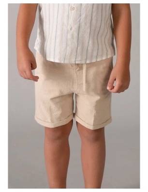 Conjunto Bermuda Lino Suiting De Mayoral
