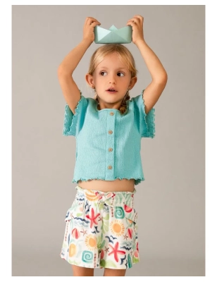 Pantalon Corto Estampado De Mayoral