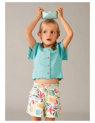 Pantalon Corto Estampado De Mayoral