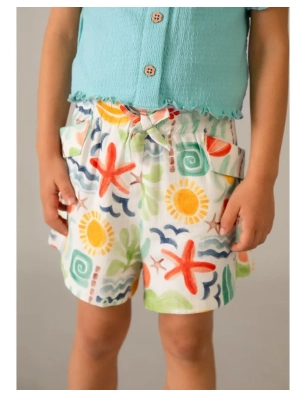 Pantalon Corto Estampado De Mayoral