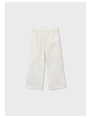 Pantalon Largo Lino Bordado De Mayoral