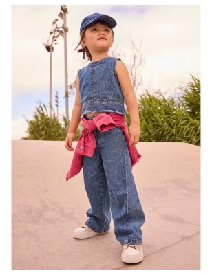 Pantalon Largo Denim Fluido De Mayoral