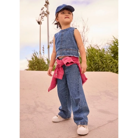 Pantalon Largo Denim Fluido De Mayoral