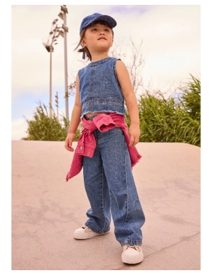 Pantalon Largo Denim Fluido De Mayoral