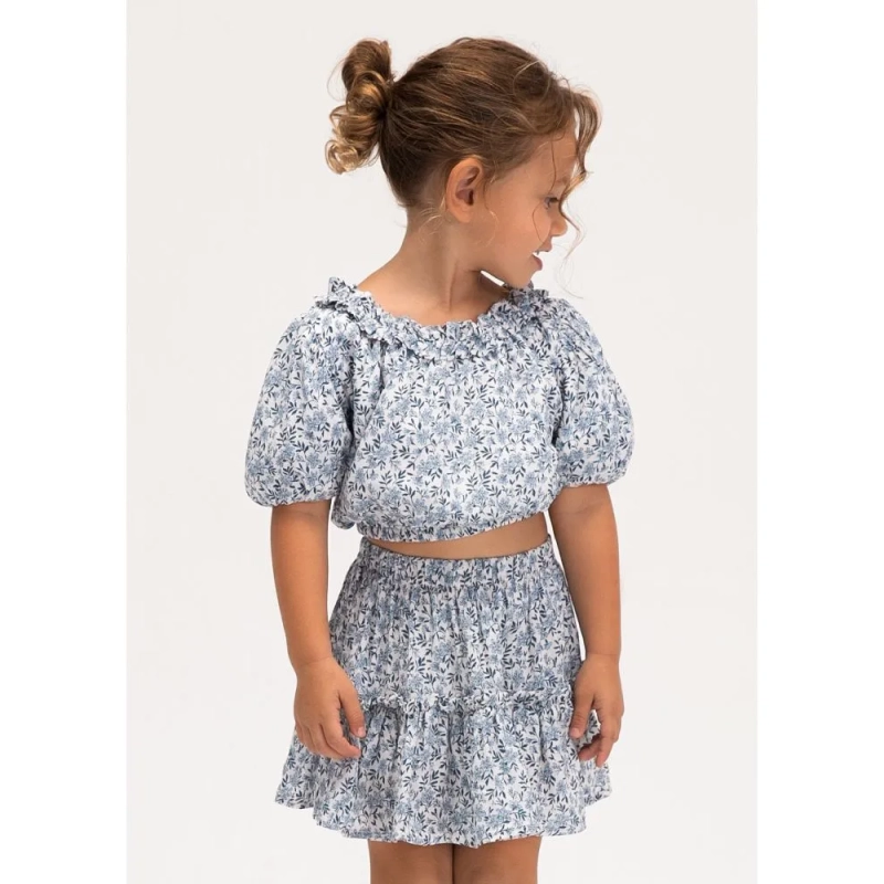 Falda Dobby Estampada De Mayoral