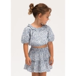 Falda Dobby Estampada De Mayoral