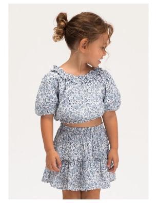 Falda Dobby Estampada De Mayoral