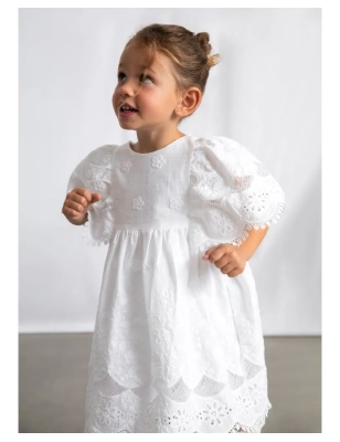 Vestido Algodon Bordado De Mayoral