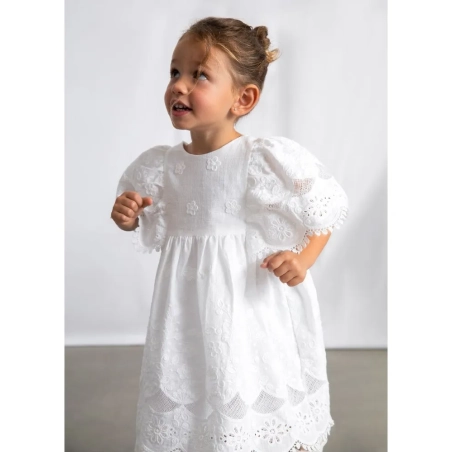 Vestido Algodon Bordado De Mayoral