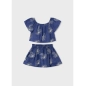 Conjunto Falda Lino Estampado De Mayoral