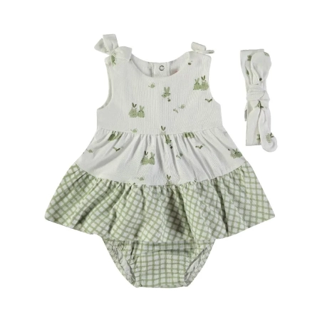 Vestido Con Braguita Y Cinta De Babybol