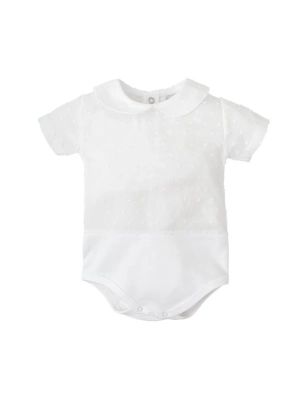 Body Plumeti Cuello Bebe Manga Corta De Babidu