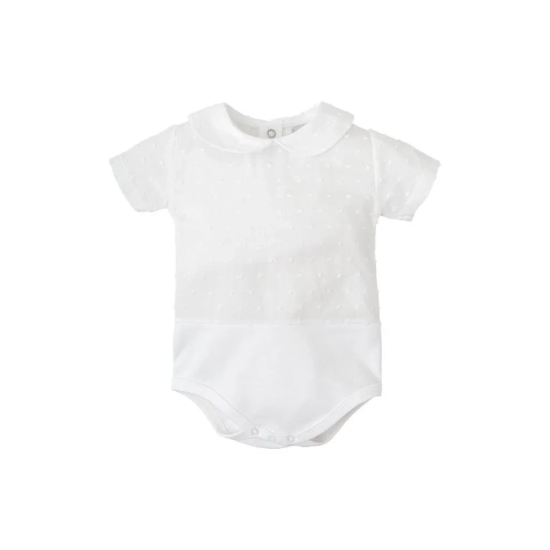 Body Plumeti Cuello Bebe Manga Corta De Babidu