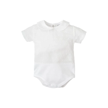 Body Plumeti Cuello Bebe Manga Corta De Babidu