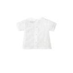 Camisa Plumeti Cuello Bebe Manga Corta De Babidu