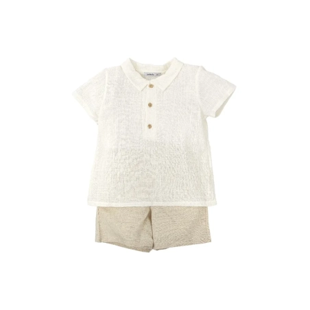 Conjunto Pantalon Manga Corta Pico Niño Magia De Babidu