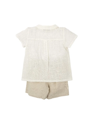 Conjunto Pantalon Manga Corta Pico Niño Magia De Babidu