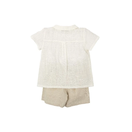 Conjunto Pantalon Manga Corta Pico Niño Magia De Babidu