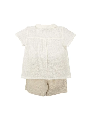 Conjunto Pantalon Manga Corta Pico Niño Magia De Babidu