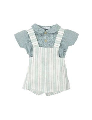 Conjunto Peto Tirantes Cuello Bebe Susurro De Babidu