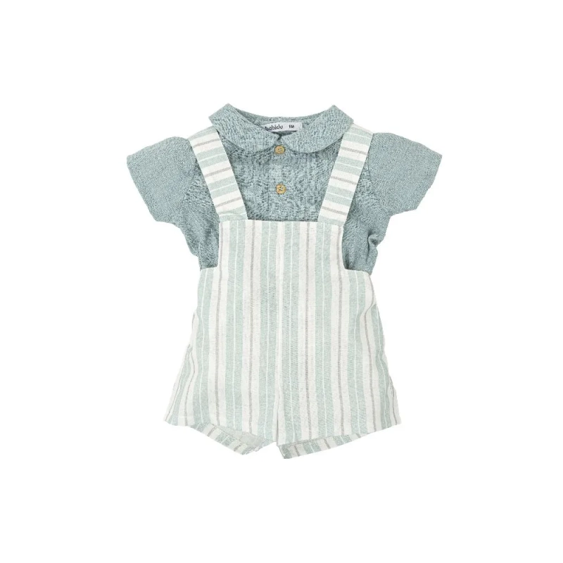 Conjunto Peto Tirantes Cuello Bebe Susurro De Babidu