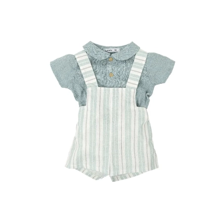 Conjunto Peto Tirantes Cuello Bebe Susurro De Babidu