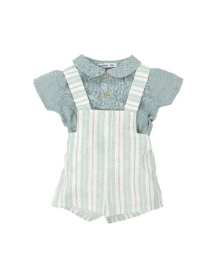 Conjunto Peto Tirantes Cuello Bebe Susurro De Babidu