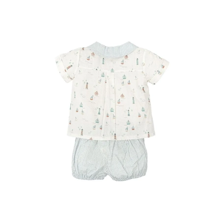 Conjunto Ranita Manga Corta Claridad De Babidu