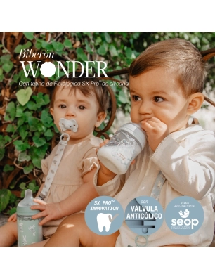 Biberón de Cristal Wonderland de Suavinex 120ml
