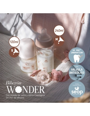 Biberón de Cristal Wonderland de Suavinex 240ml