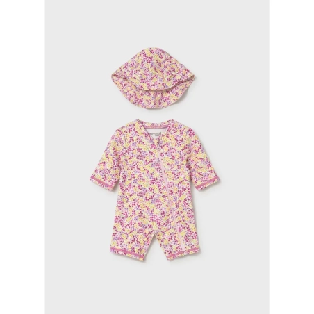 Conjunto Baño Pelele Con Gorro De Mayoral