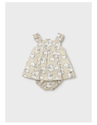Vestido Lino Estampado De Mayoral