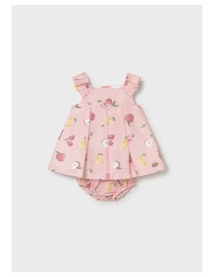 Vestido Lino Estampado De Mayoral