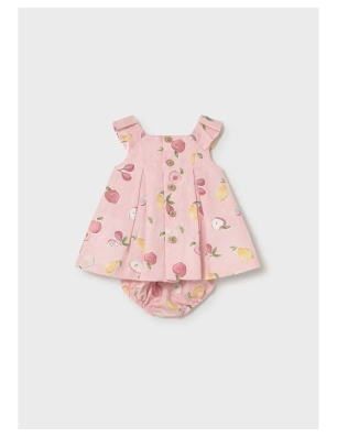 Vestido Lino Estampado De Mayoral