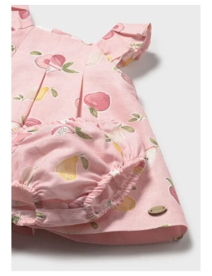 Vestido Lino Estampado De Mayoral
