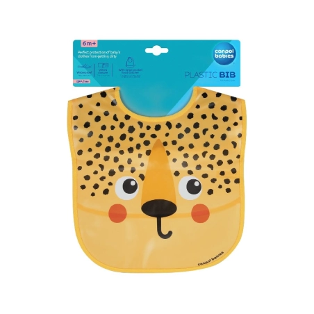 Babero plastificado con bolsillo de Canpol Babies