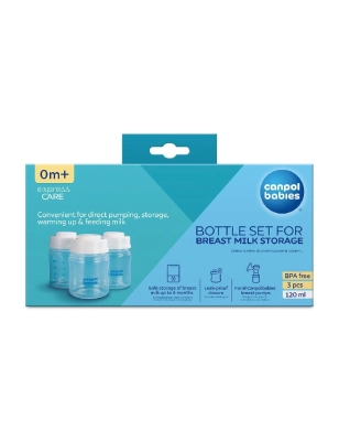 Pack botes para almacenar leche materna de Canpol Babies