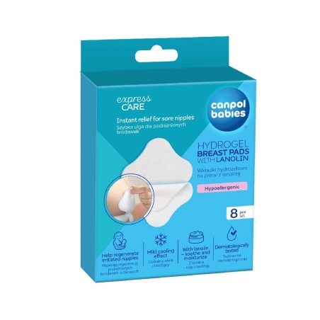 Discos absorbentes Hidrogel calmantes Lanolina de Canpol Babies